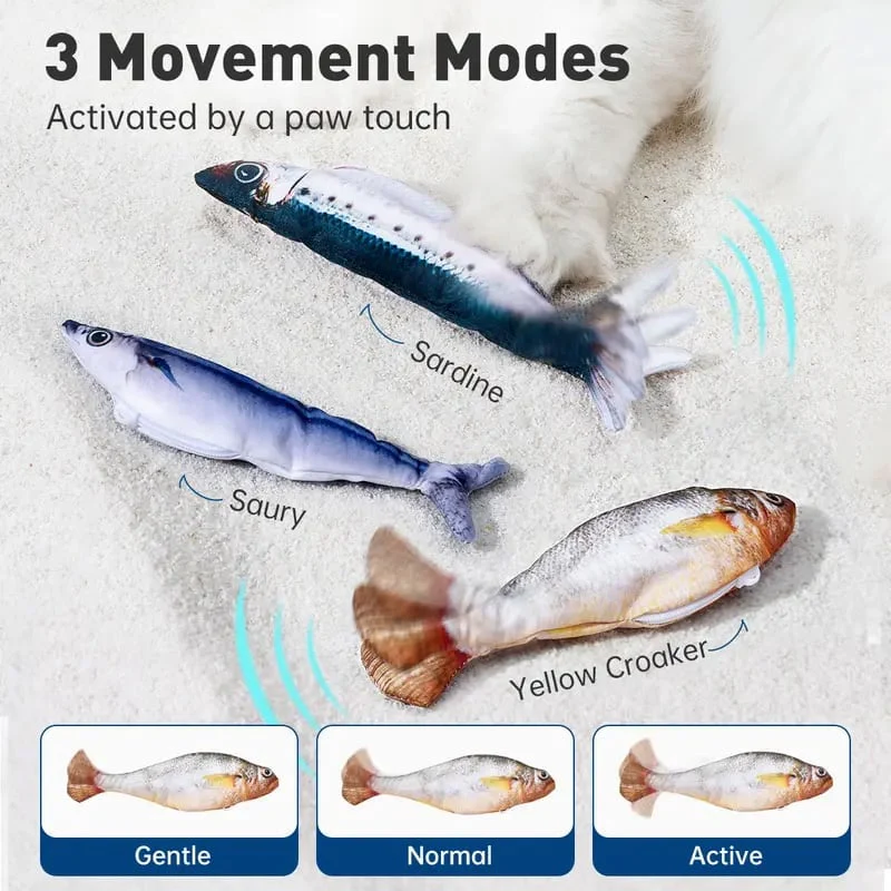 Realistic Flopping Fish Cat Toy - Image 3
