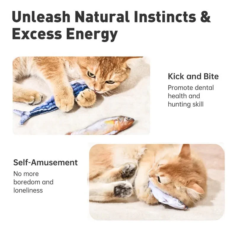 Realistic Flopping Fish Cat Toy - Image 5