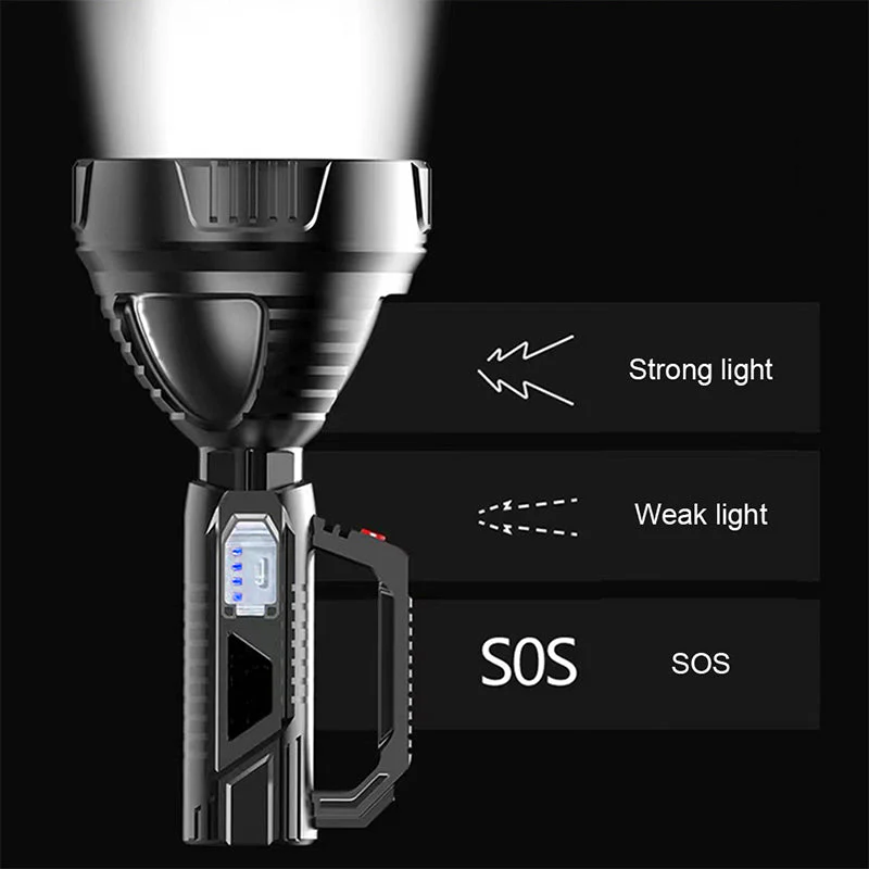 Rechargeable Handheld Spotlight Flashlight - Image 6