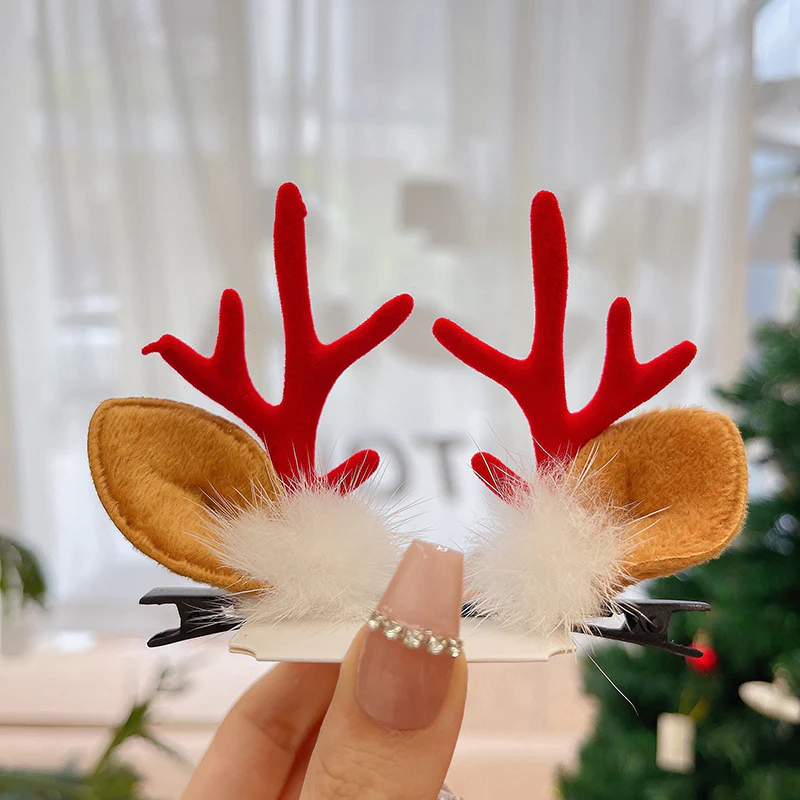Reindeer Antlers Xmas Hair Clip - Image 12