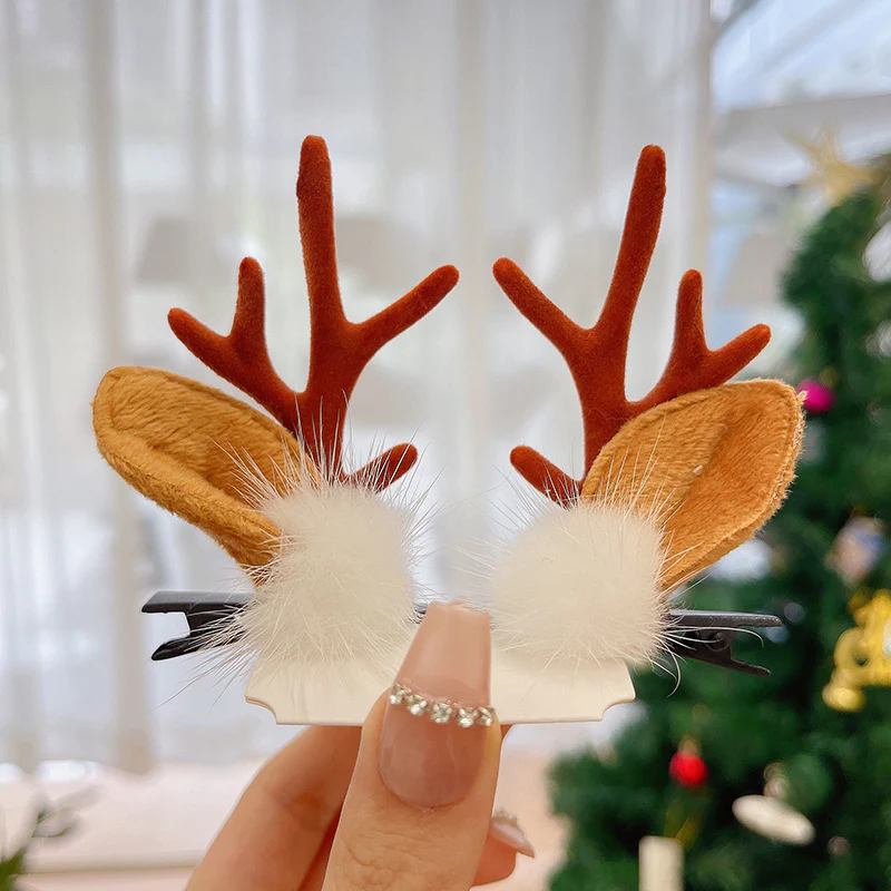 Reindeer Antlers Xmas Hair Clip - Image 13