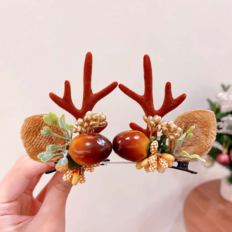 Reindeer Antlers Xmas Hair Clip - Image 7