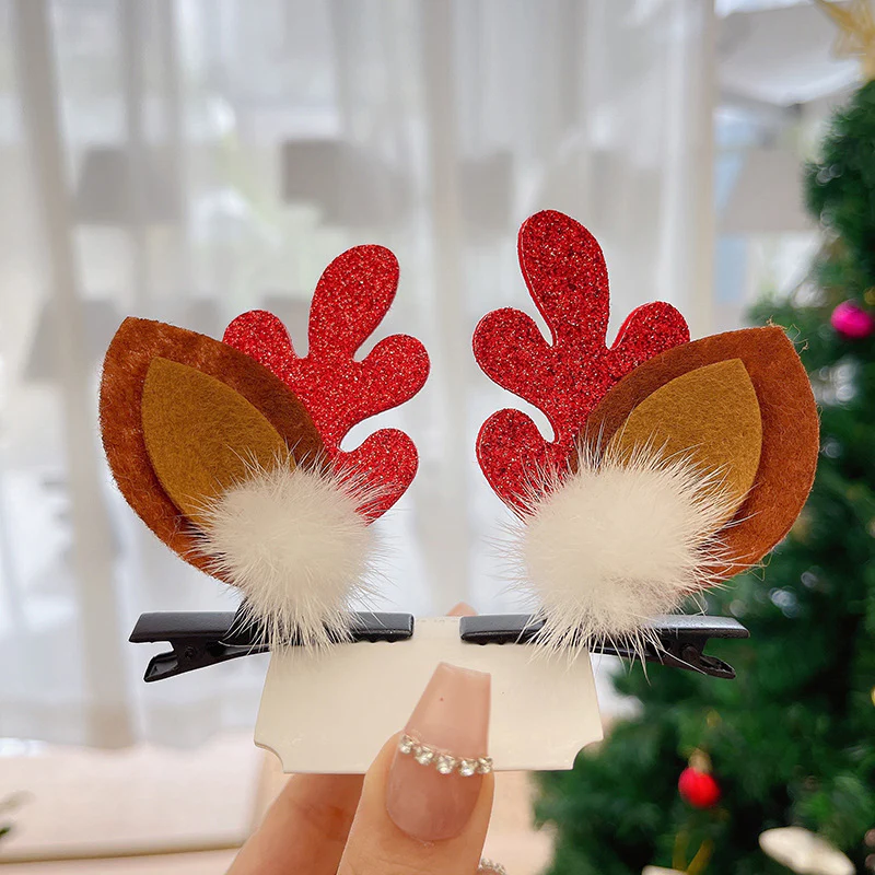 Reindeer Antlers Xmas Hair Clip - Image 8