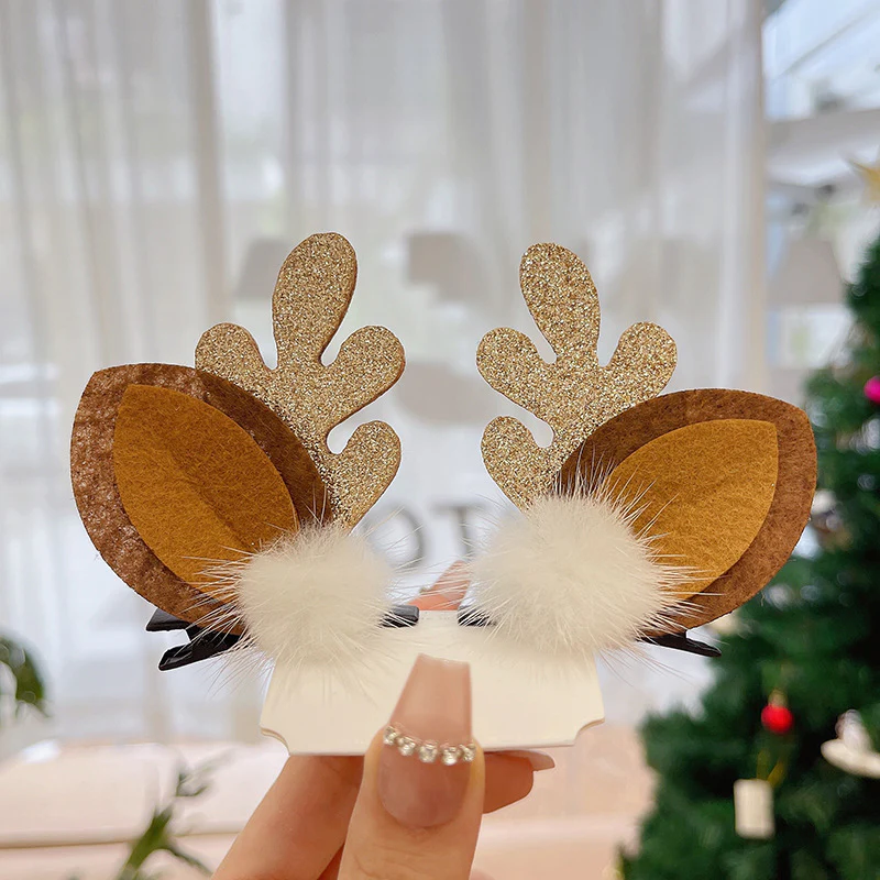 Reindeer Antlers Xmas Hair Clip - Image 9