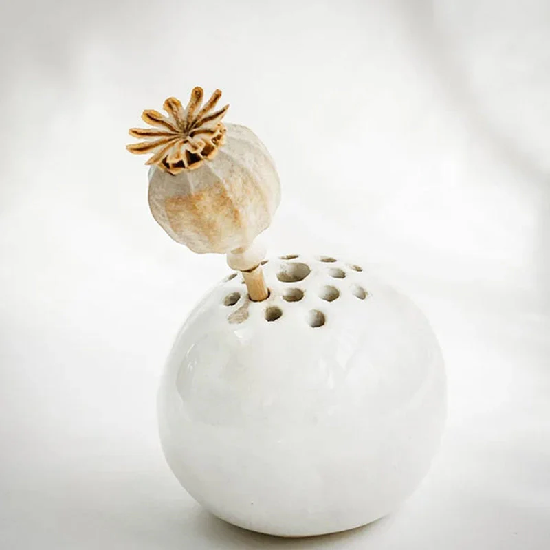 Resin Handmade Vase Flower Stone Table Decor - Image 6