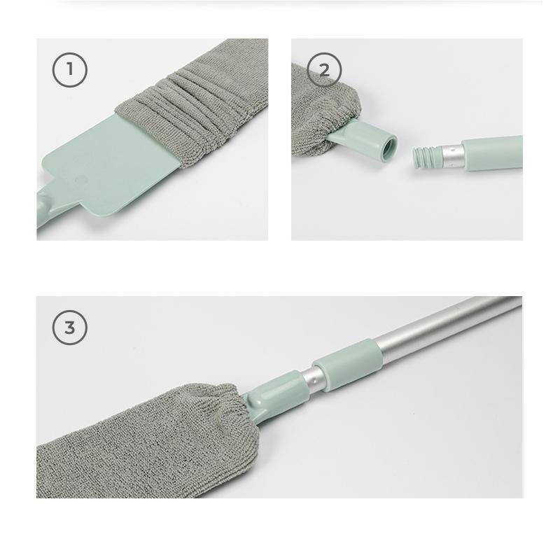 Retractable Microfiber Dust Brush Gap Mop - Image 7