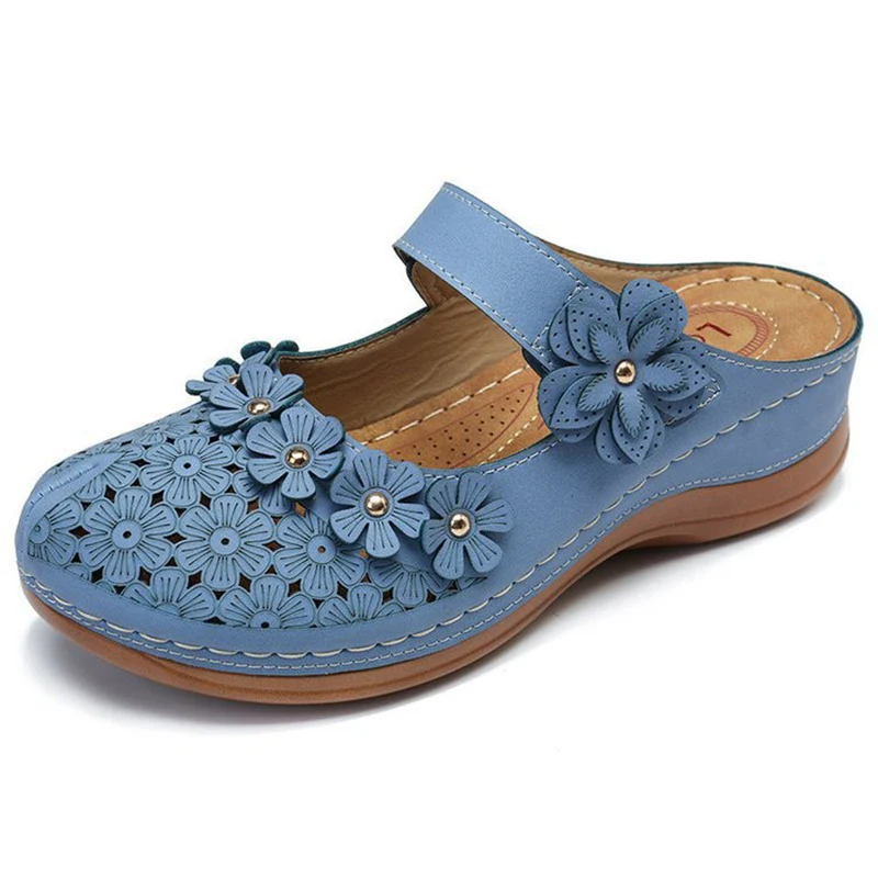 Retro Chic Hole Sandals - Image 12