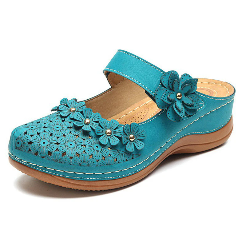Retro Chic Hole Sandals - Image 13