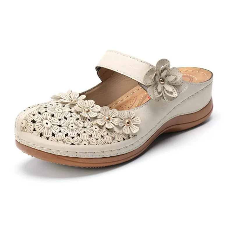 Retro Chic Hole Sandals - Image 14