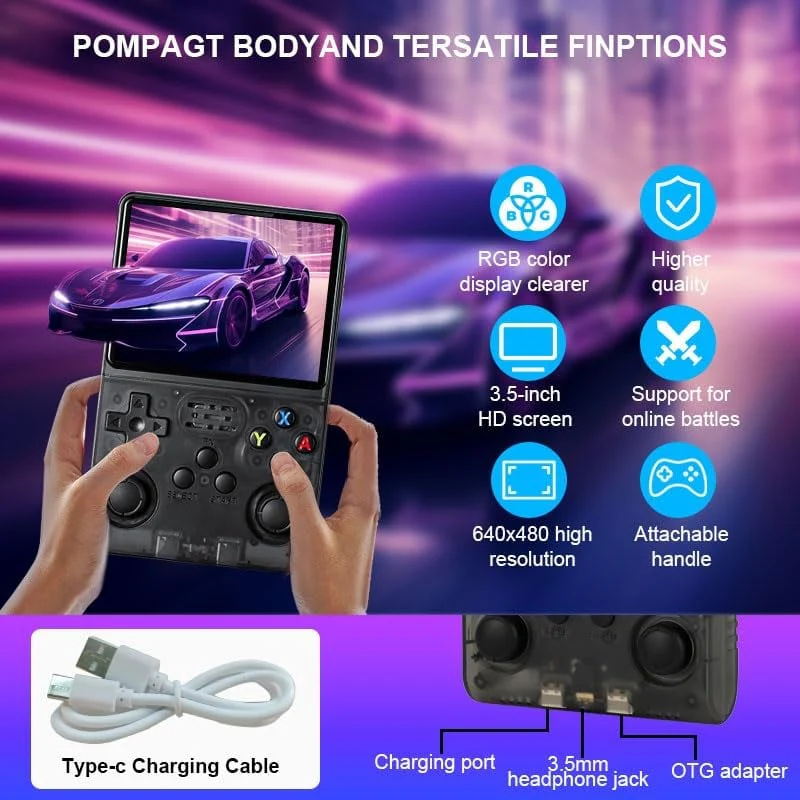 Retro Handheld Game Console Portable - Image 2