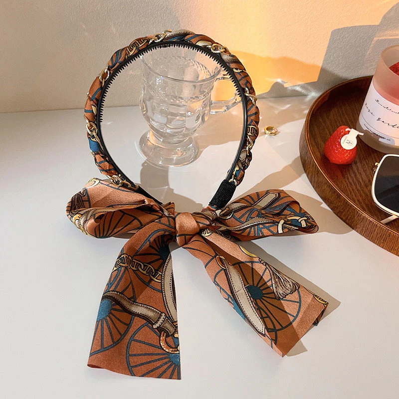 Retro Long Ribbon Headband - Image 10