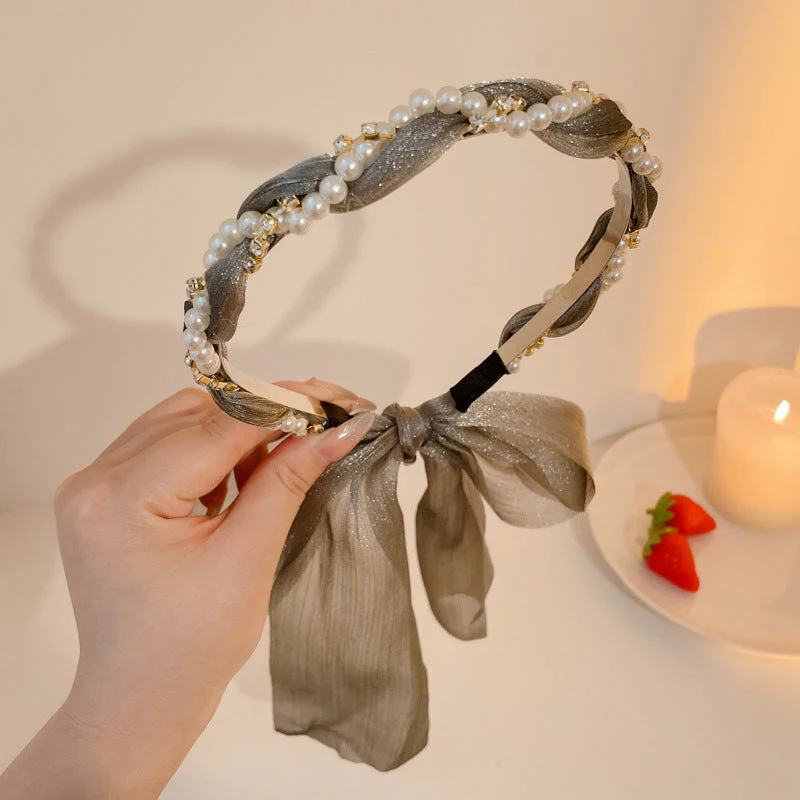Retro Long Ribbon Headband - Image 11
