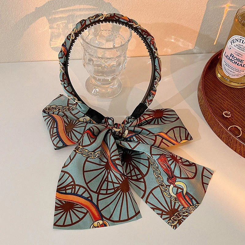 Retro Long Ribbon Headband - Image 12