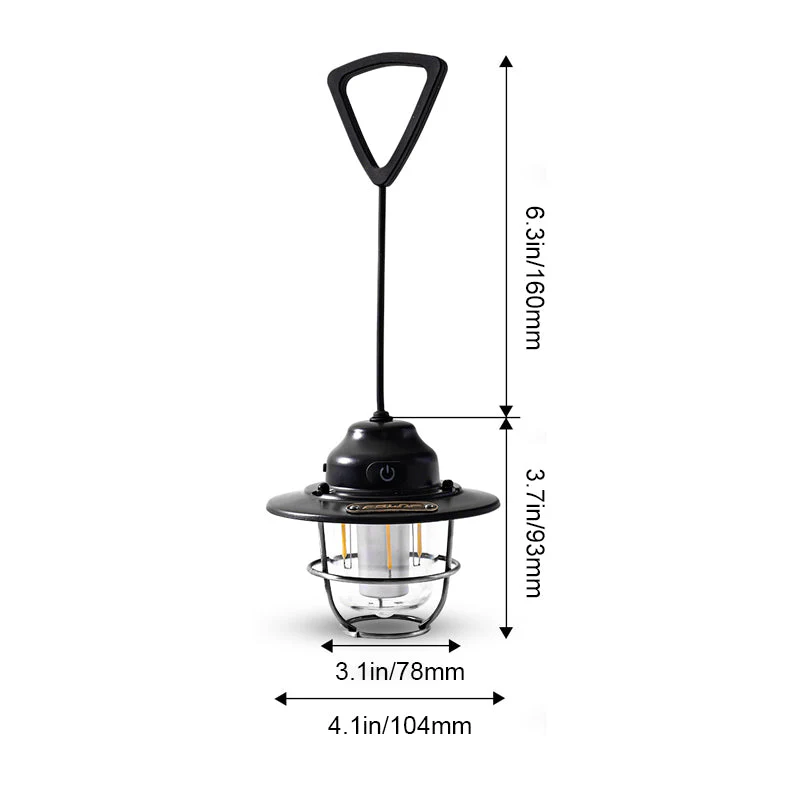 Retro Waterproof LED Camping Light - Image 9