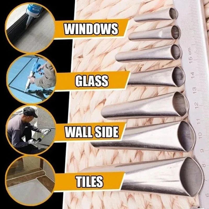 Reusable Caulking Nozzle Applicator Finishing Tool - Image 6