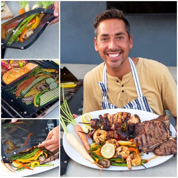 Reusable Non-Stick BBQ Mesh Grill Bags - Image 2