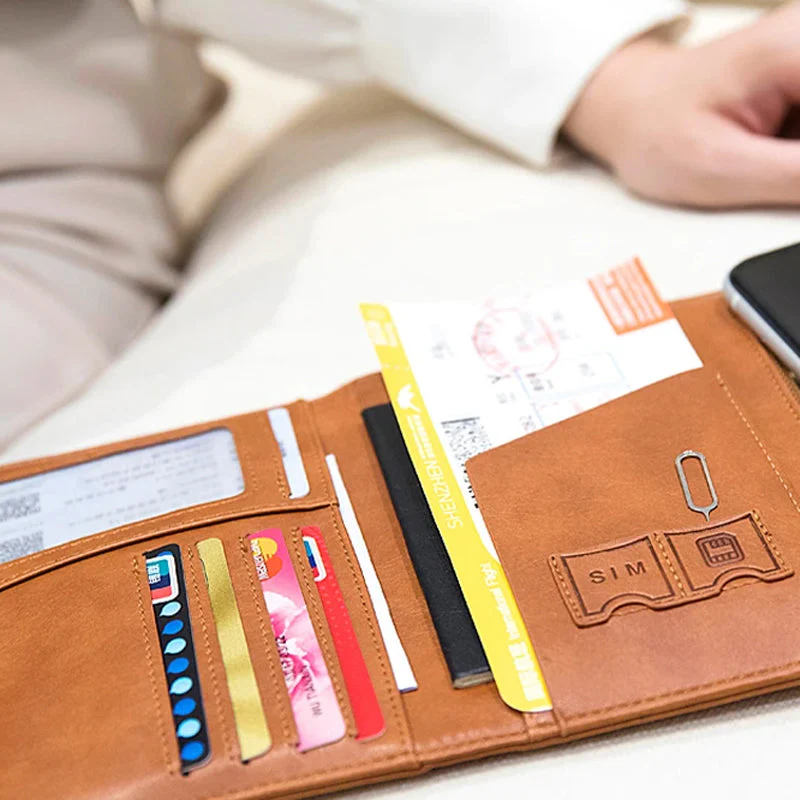RFID Blocking Leather Card Wallet - Image 6
