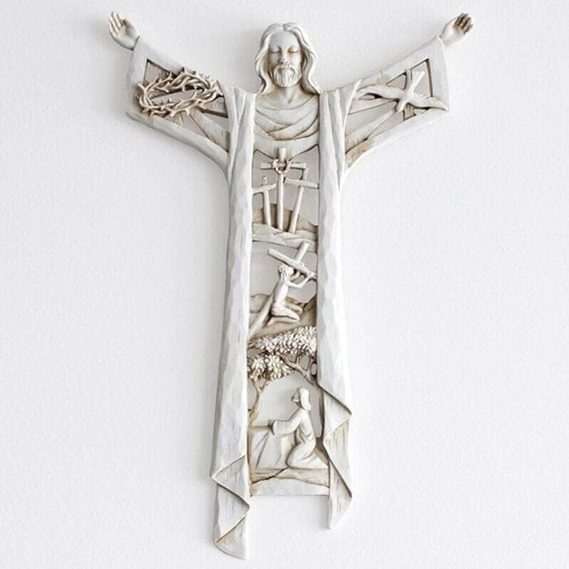 Risen Christ Wall Cross Jesus Figures - Image 6