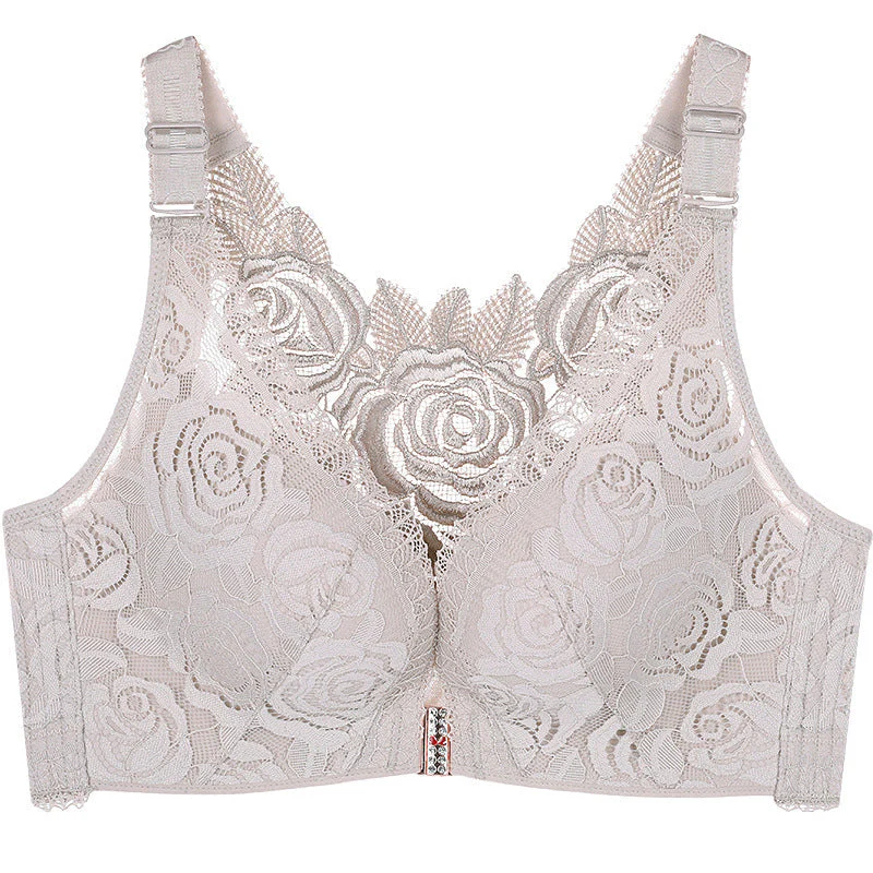 Rose Embroidery Wireless Bra - Image 7