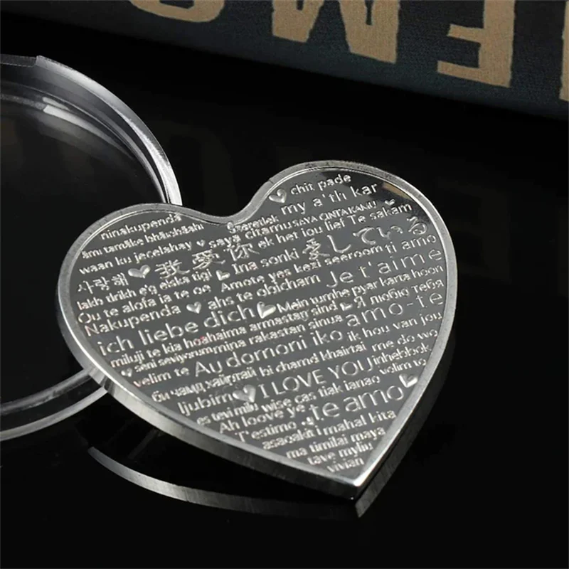 Rose Heart-Shaped Commemorative Coin - Image 7