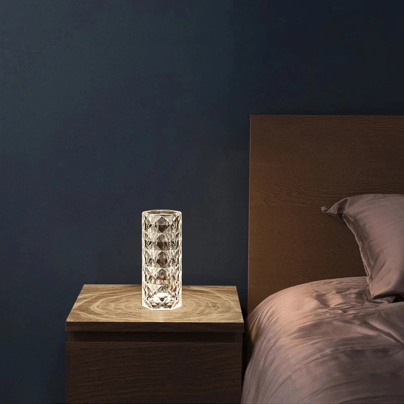 Rose Rays Crystal Diamond Table Lamp - Image 5