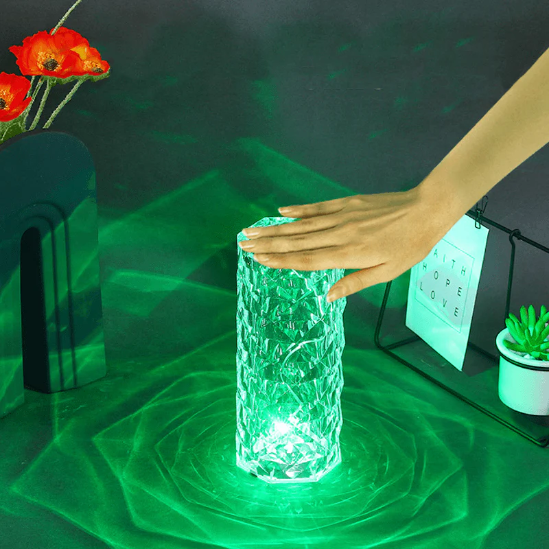 Rose Rays Crystal Diamond Table Lamp - Image 6