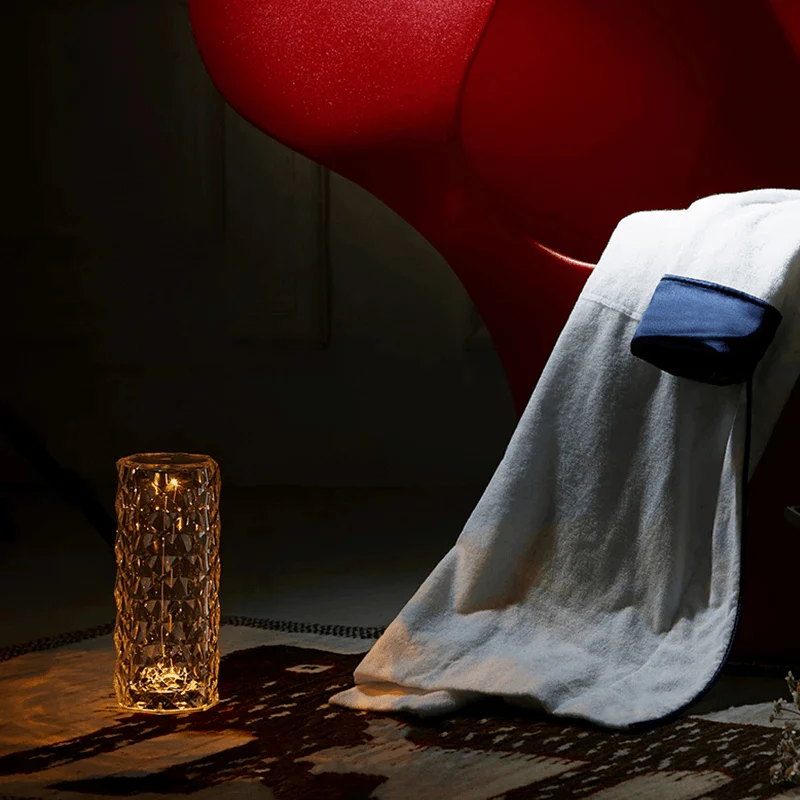Rose Rays Crystal Diamond Table Lamp - Image 9