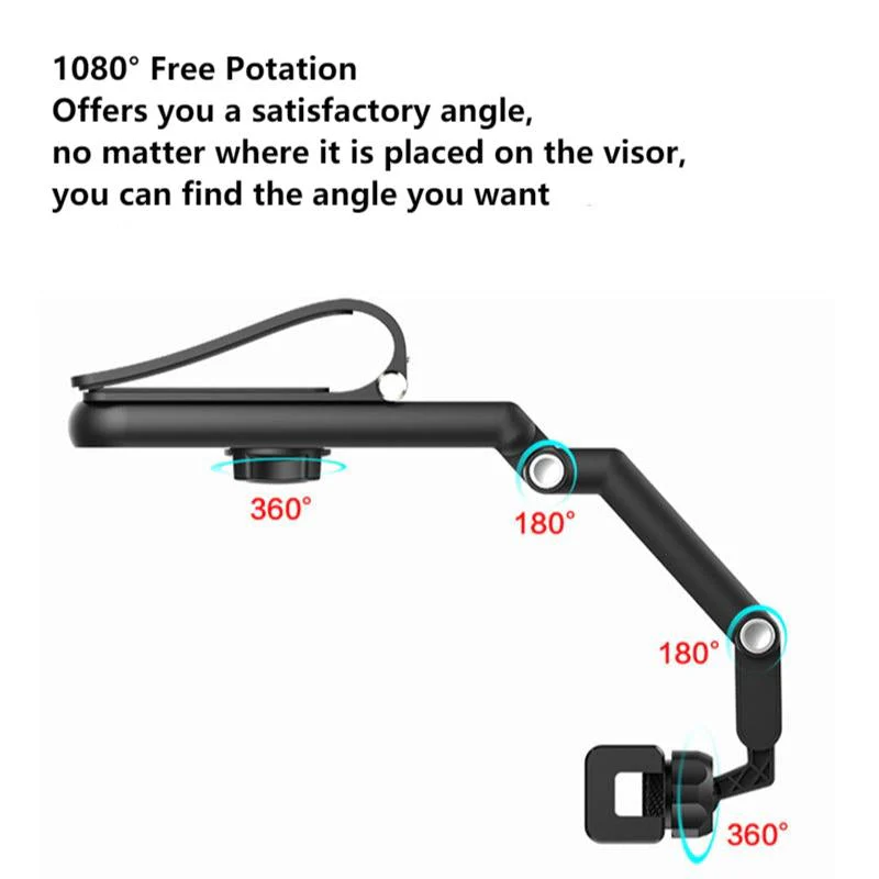 Rotatable Multifunctional Sun Visor Cell Phone Holder - Image 12