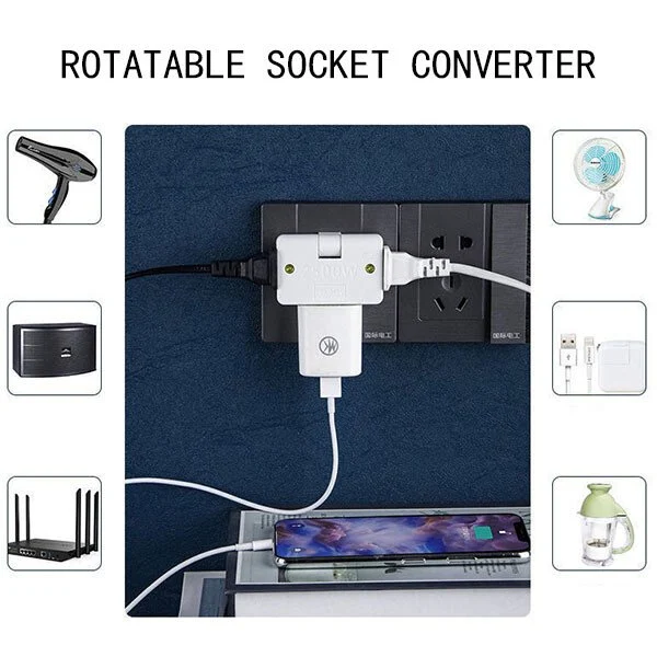 Rotatable Socket Converter (3 PCS) - Image 2
