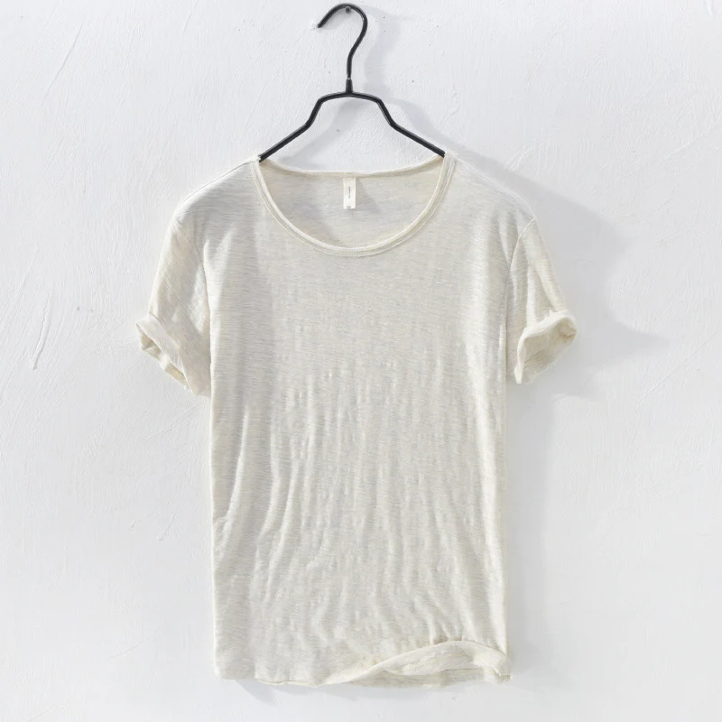 Round Neck Bamboo Cotton T-shirt - Image 2
