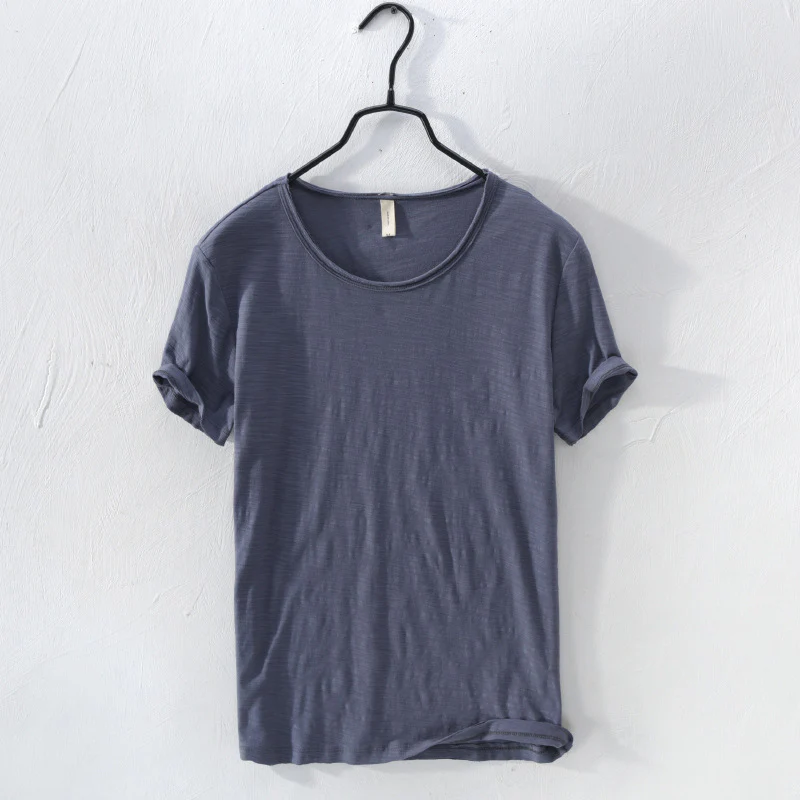 Round Neck Bamboo Cotton T-shirt - Image 3