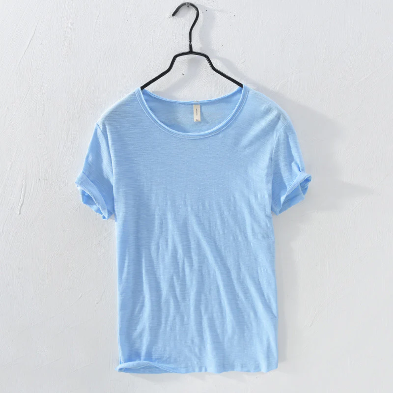 Round Neck Bamboo Cotton T-shirt - Image 4