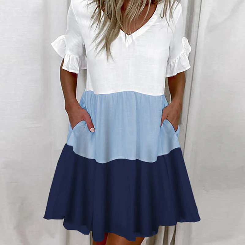 Ruffle Pattern Casual Dress - Image 5