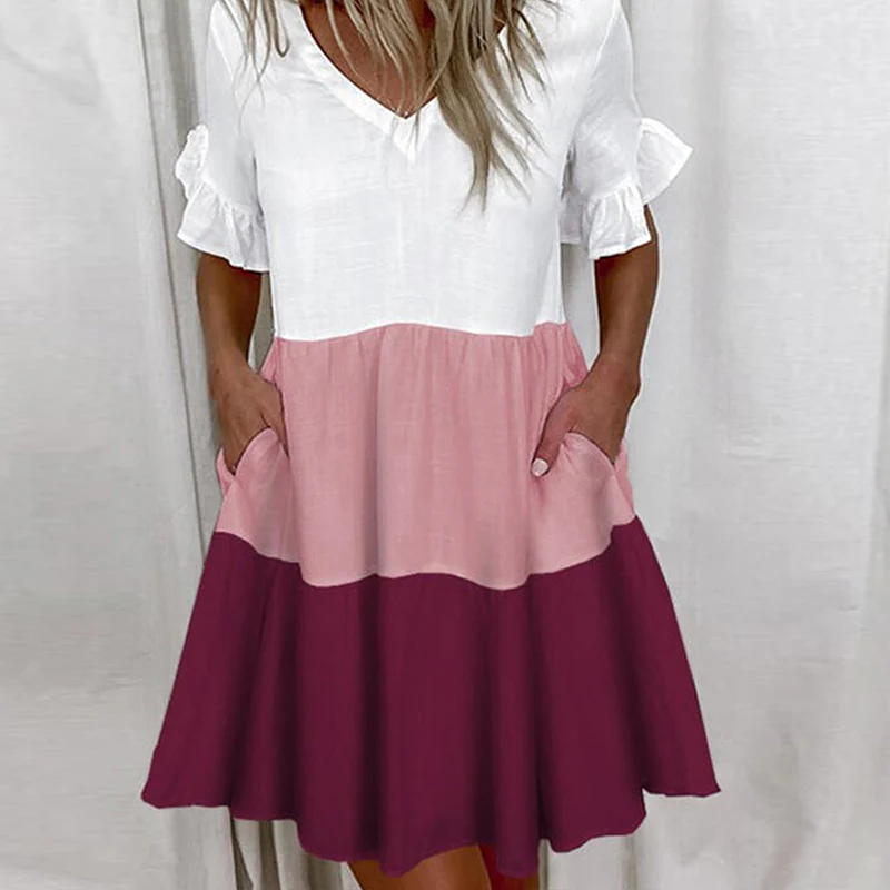 Ruffle Pattern Casual Dress - Image 6