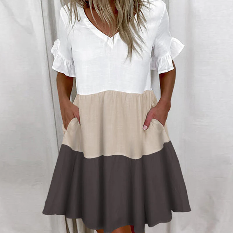 Ruffle Pattern Casual Dress - Image 7