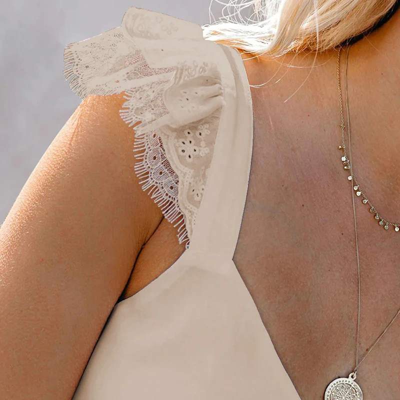 Ruffle V-Neck Tank Top - Image 15