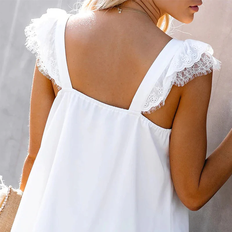 Ruffle V-Neck Tank Top - Image 17