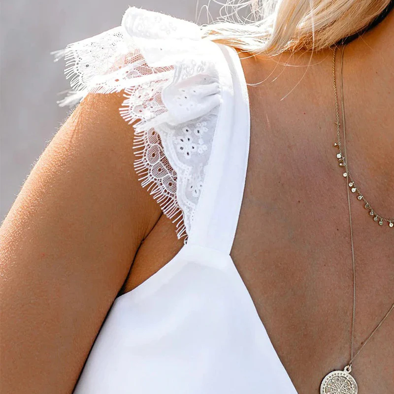 Ruffle V-Neck Tank Top - Image 18