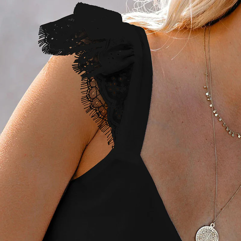 Ruffle V-Neck Tank Top - Image 9