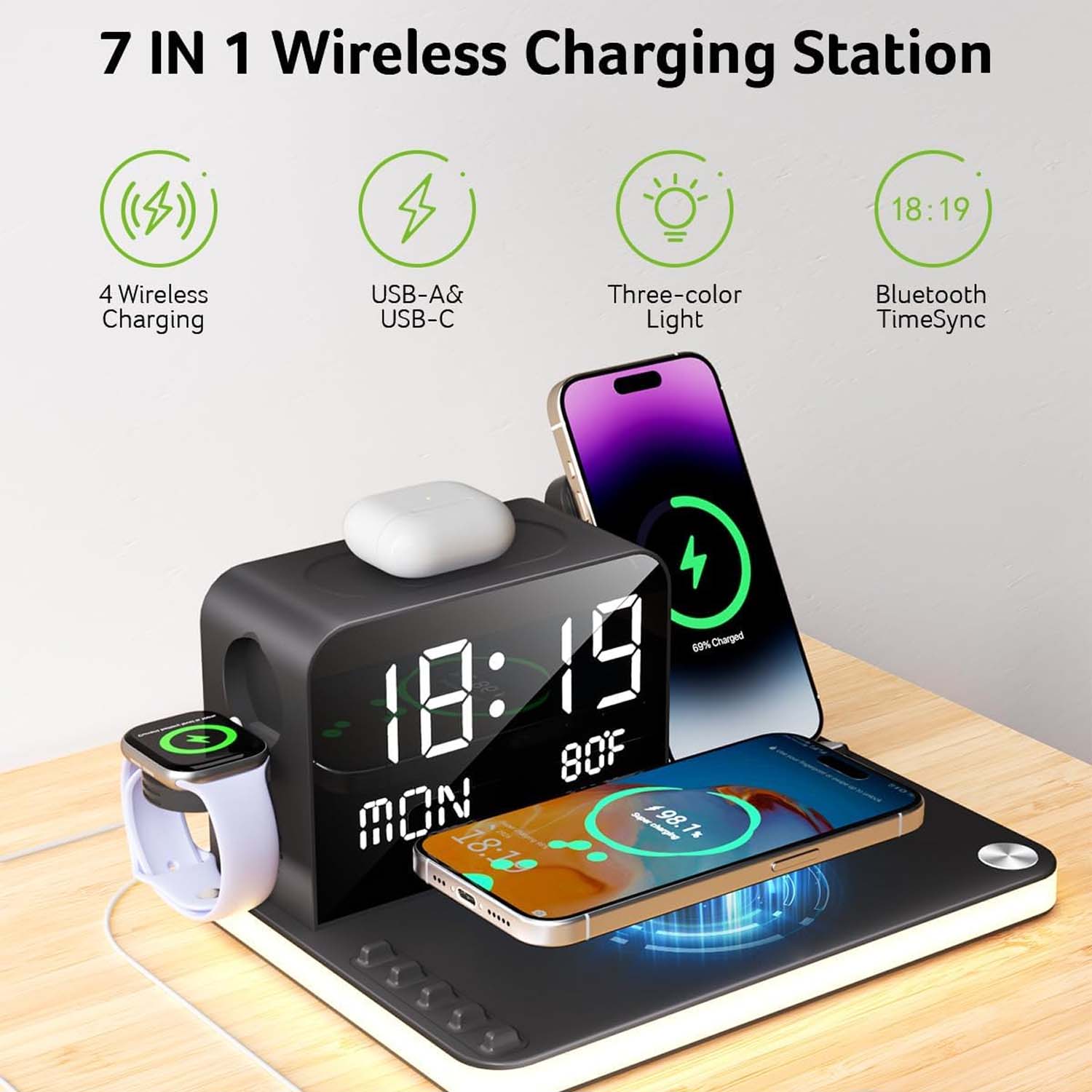 Saker® 7 in 1 Wireless Charging Station - Image 7