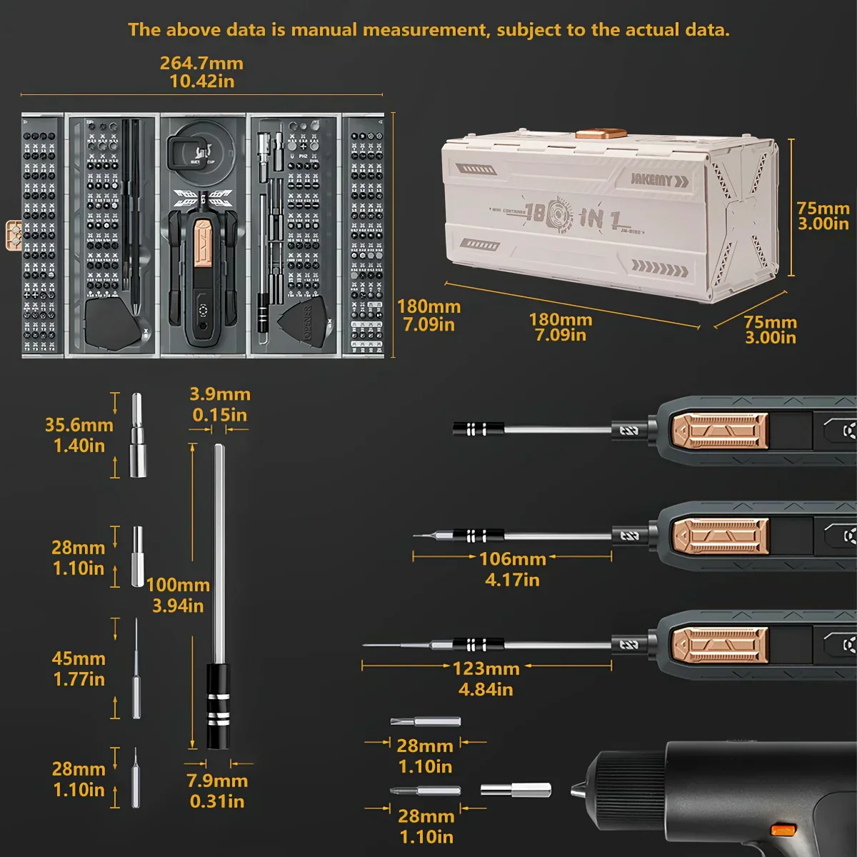 Saker 180 In 1 Precision Screwdriver Set - Image 8