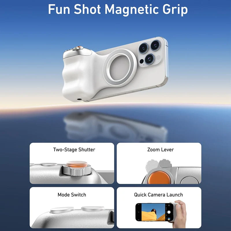 Saker Fun Shot Magnetic Grip & Magnetic Selfie Light - Image 3
