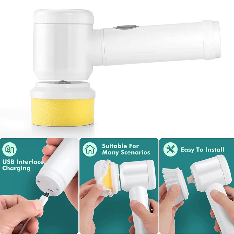 Saker Rechargeable Electric Cleaning Brush - Image 5