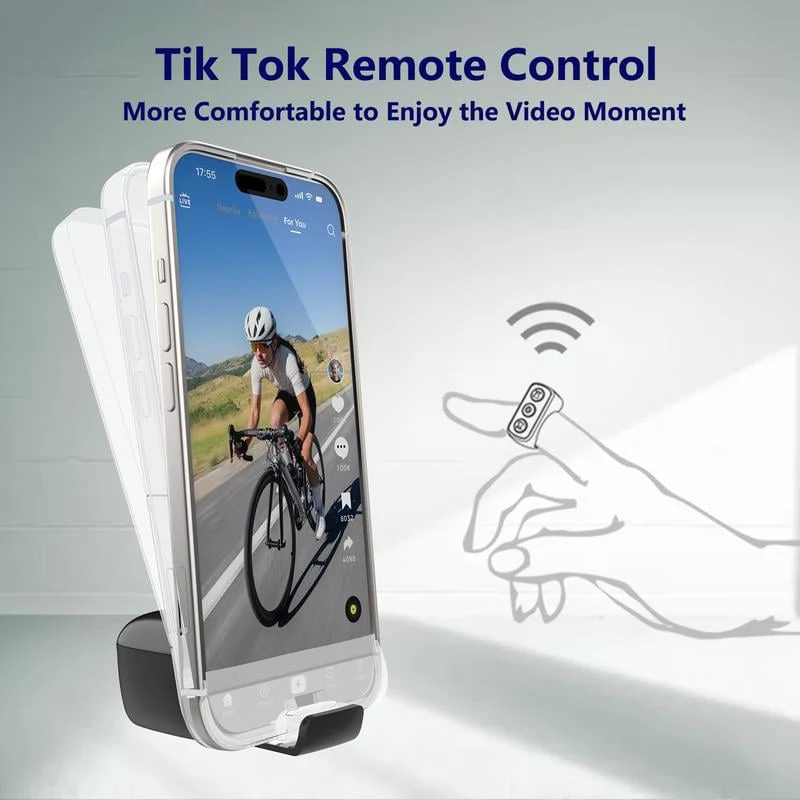 Saker Scrolling Ring Bluetooth Remote Control with Phone holder - Image 2