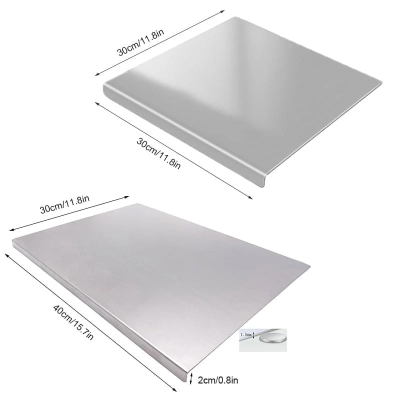 Sakerplus® Stainless Steel Kitchen Cutting Board - Image 8