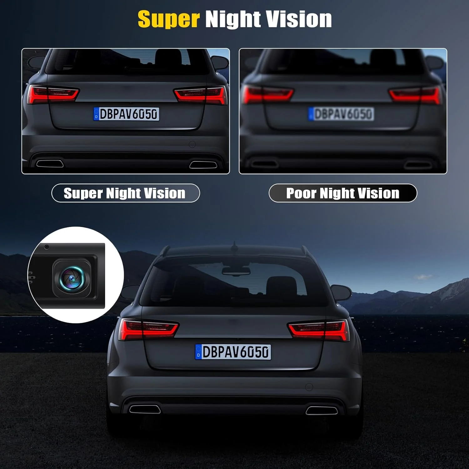 🚘3 Channel Dash Cam Front and Rear Inside - Image 7