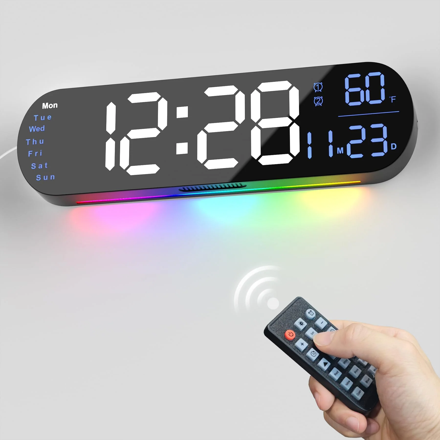 Sakerplus Multi Functional LED Display Clock - Image 3