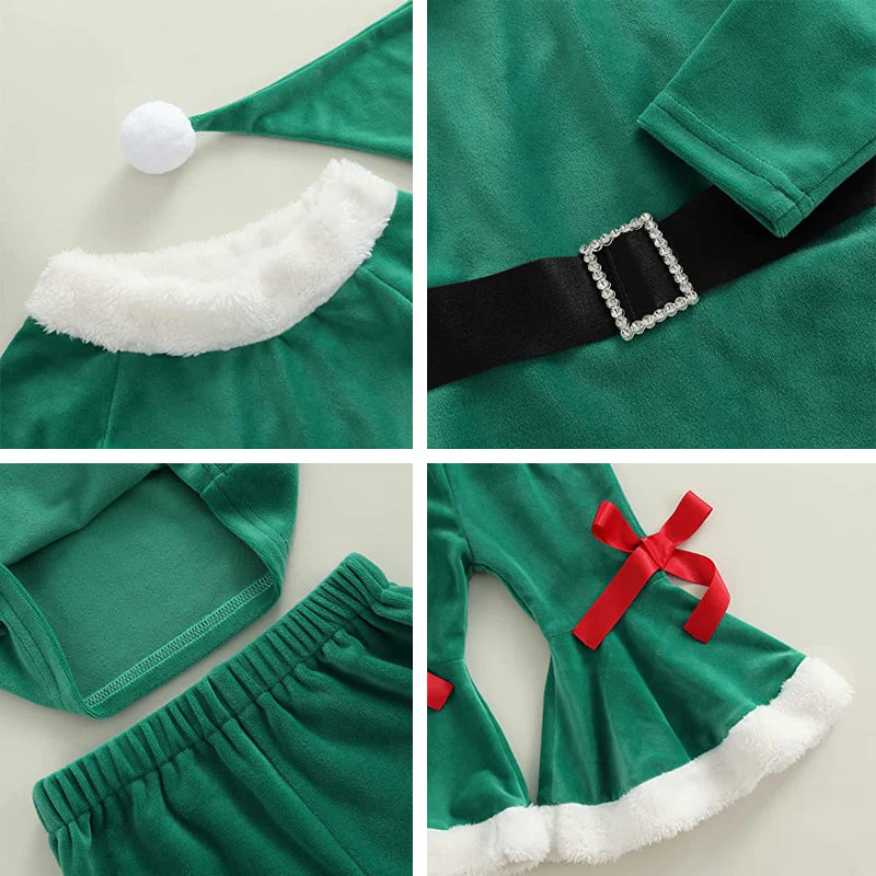Santa Baby Christmas Theme Holiday Bell Set - Image 7