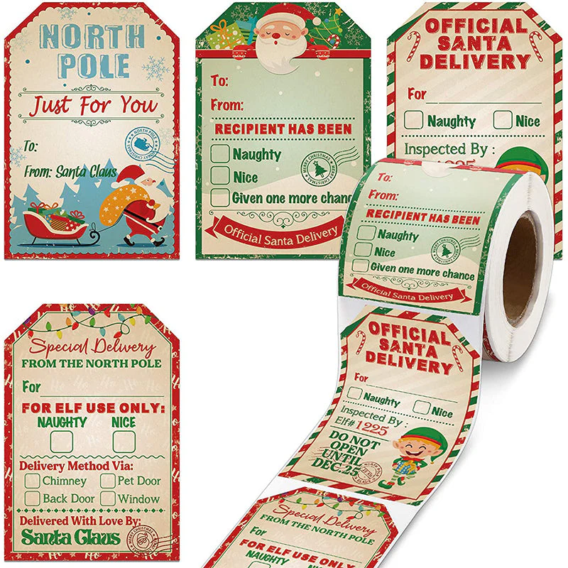 Santa Claus Stickers Roll - Image 12