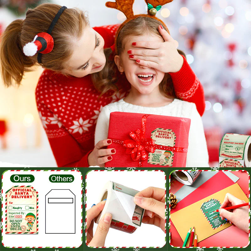 Santa Claus Stickers Roll - Image 4